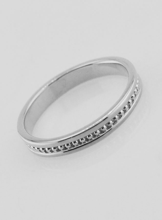 Anello Fede in Argento Massiccio Rodiato - Misura 14 (pic 3)