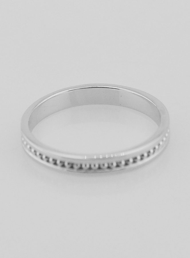 Anello Fede in Argento Massiccio Rodiato - Misura 14 (pic 4)