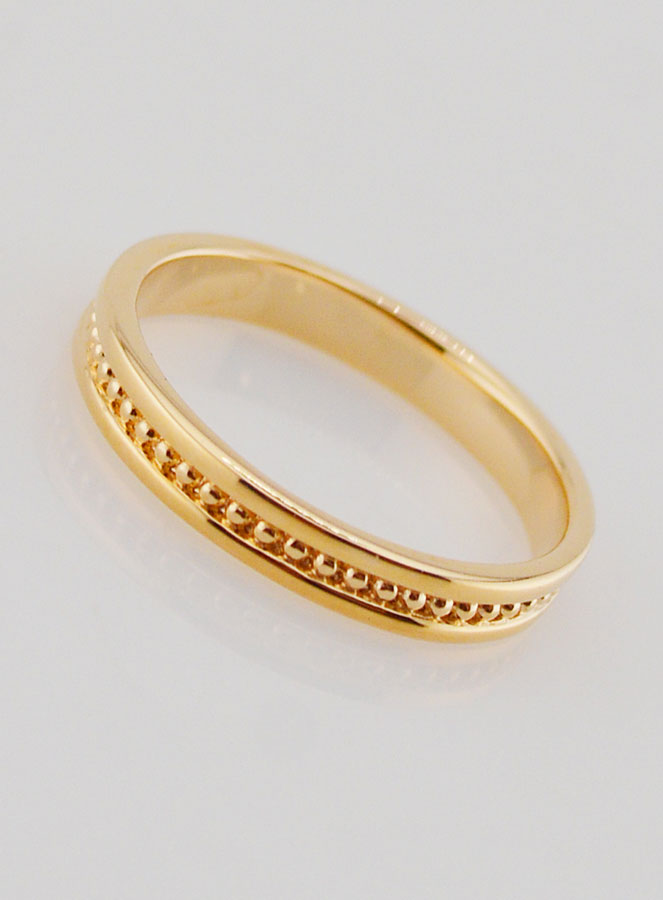Anello Fede in Oro Placcato - Misura 14 (pic 2)