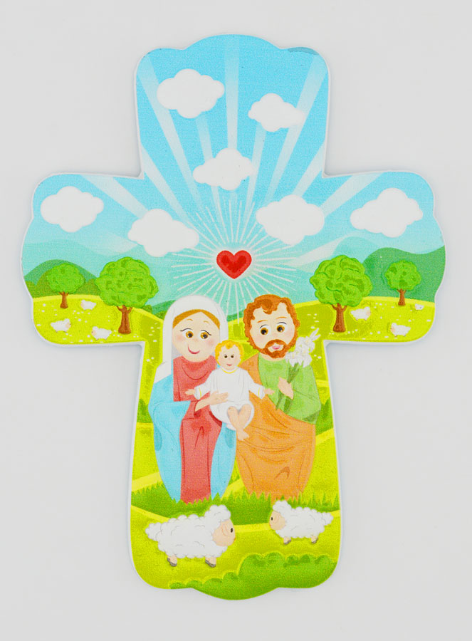 Croce da Appendere per Bambini - Sacra Famiglia (pic 1)