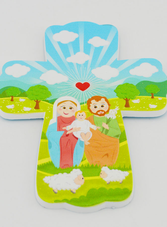 Croce da Appendere per Bambini - Sacra Famiglia (pic 2)