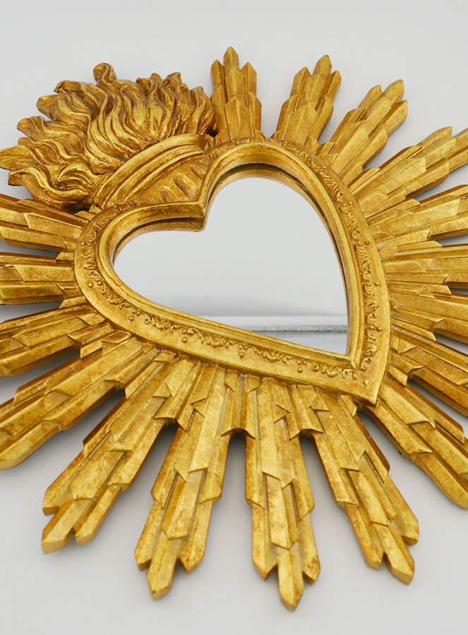Ex Voto Specchio Cuore Raggiante - 28 cm (pic 3)