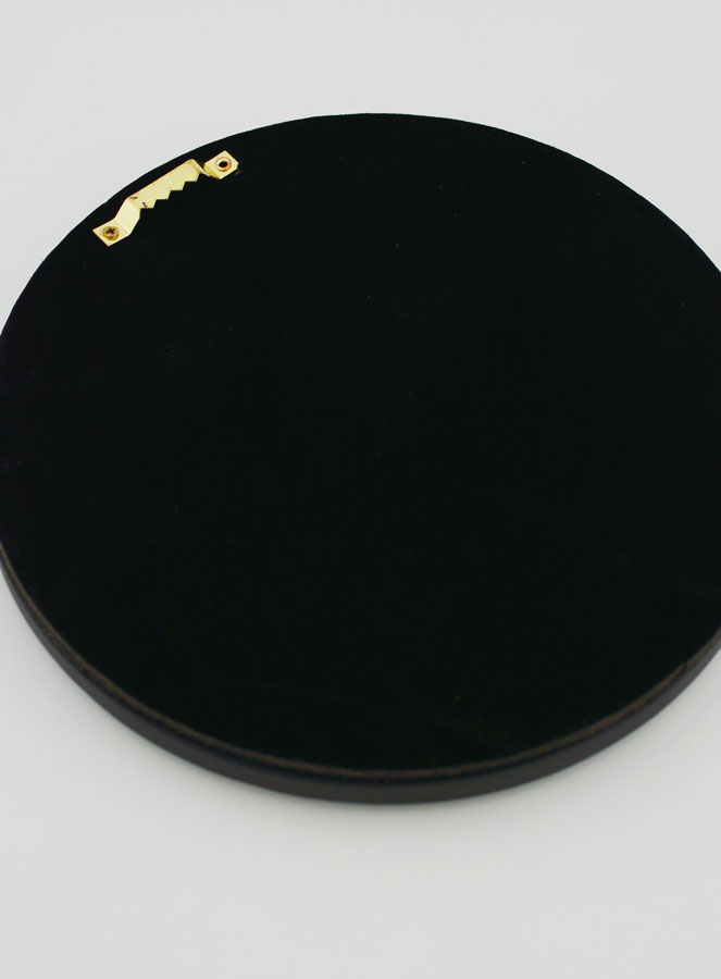 Ex Voto Murale Cuore Dorato su Velluto Nero - 19 cm (pic 4)