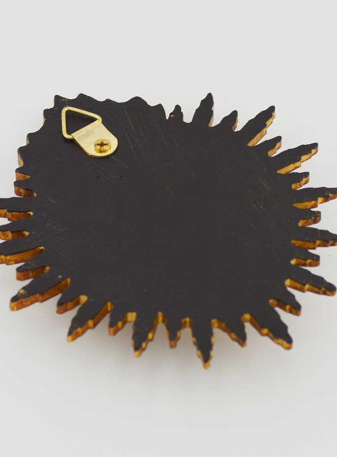 Ex Voto Murale Cuore Raggiante 11 cm - Dorato (pic 4)