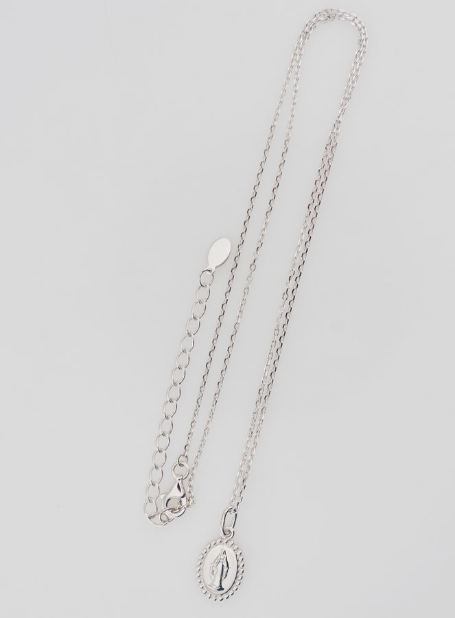 Collana Religiosa Madonna Miracolosa - Argento 925 (pic 2)