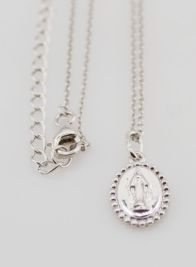 Collana Religiosa Madonna Miracolosa - Argento 925 (pic 3)