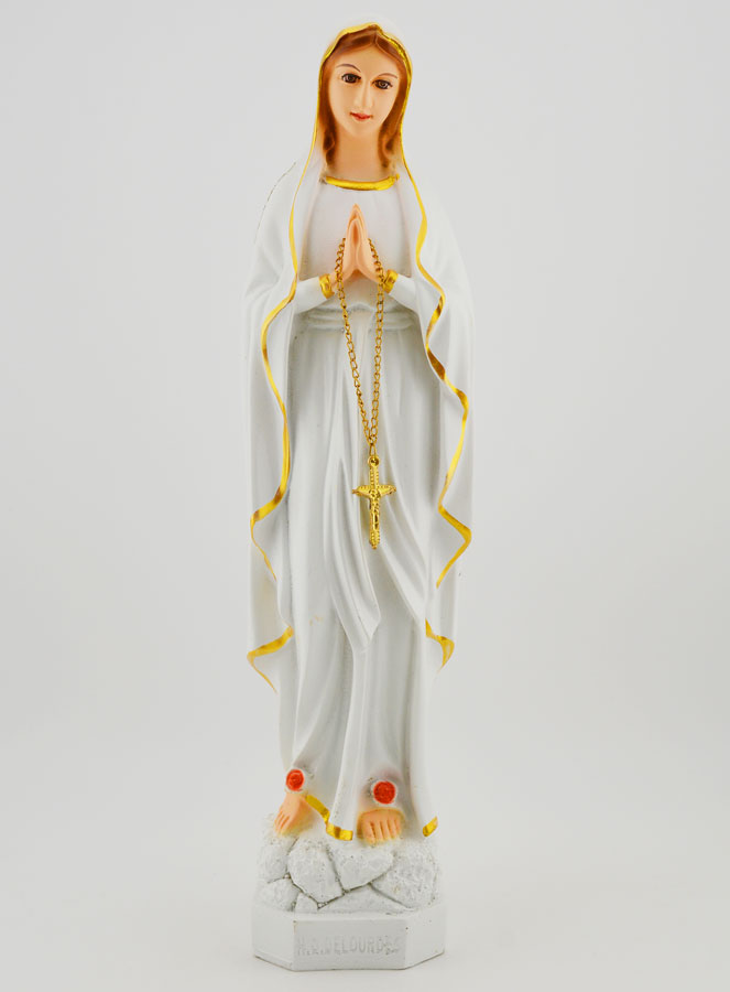 Statua della Madonna di Lourdes Policroma - 30 cm (pic 1)