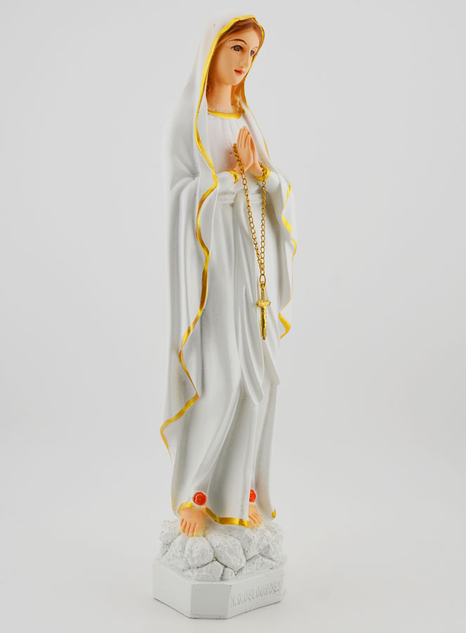 Statua della Madonna di Lourdes Policroma - 30 cm (pic 3)