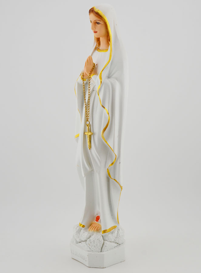 Statua della Madonna di Lourdes Policroma - 30 cm (pic 2)