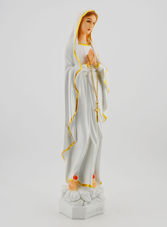 Statua della Madonna di Lourdes Policroma - 30 cm (pic 3)
