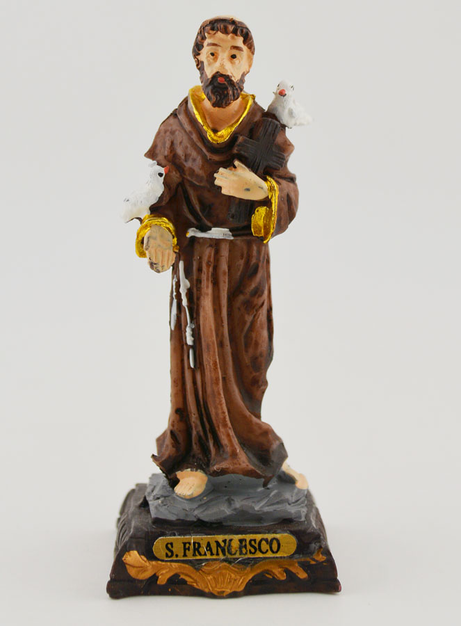 Statua Religiosa di San Francesco - 7 cm (pic 1)