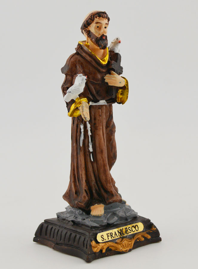 Statua Religiosa di San Francesco - 7 cm (pic 3)
