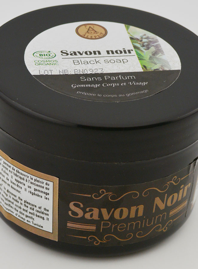 Sapone Nero Premium Bio Senza Profumo - 250g (pic 4)