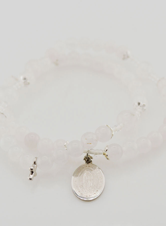 Bracciale Rosario in Giada Bianco - Madonna di Guadalupe (pic 2)