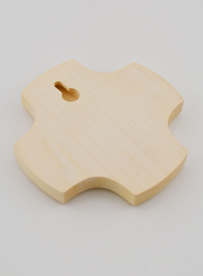 Croce in Legno d'Acero e Pesce Ichtus in Vetro - 9 cm (pic 4)