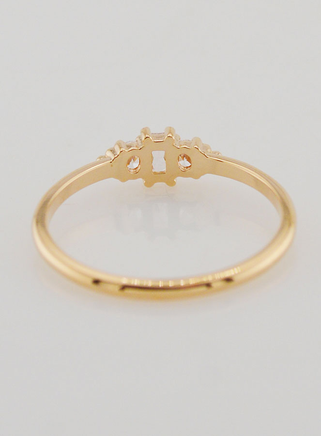 Anello Placcato Oro Trinità con Zirconi - Misura 18 (pic 4)