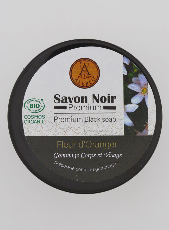 Sapone Nero Premium Bio ai Fiori d'Arancio - 250g (pic 4)