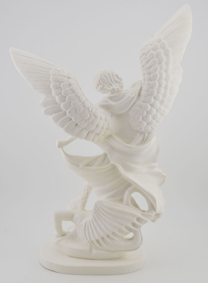Statua di San Michele in Resina Fosforescente - 30 cm (pic 4)