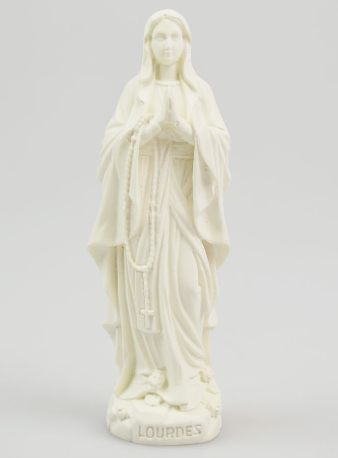 Statua Vergine di Lourdes in Resina Fosforescente - 12cm (pic 1)