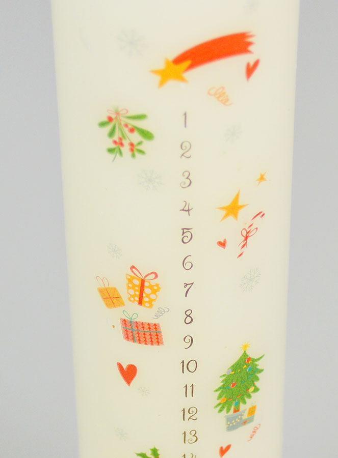 Candela d’Avvento Decorazione Tradizionale - 25 cm (pic 4)