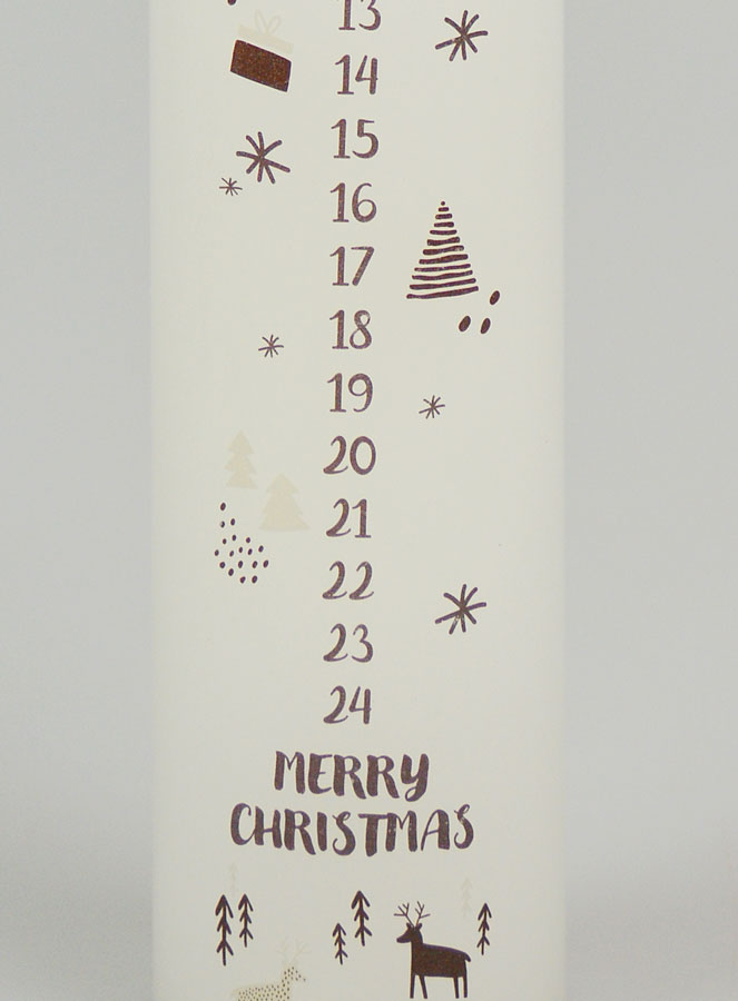 Candela d’Avvento Stile Scandinavo - 25 cm (pic 3)
