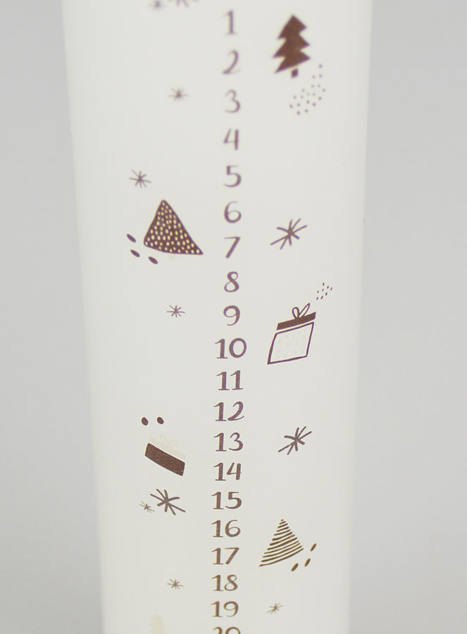 Candela d’Avvento Stile Scandinavo - 25 cm (pic 4)