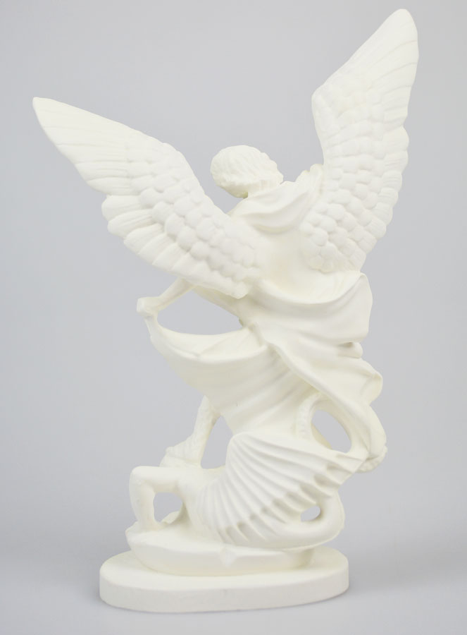 Statua di San Michele in Resina Fosforescente - 20cm (pic 4)