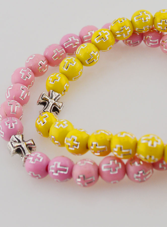 Set di 5 Braccialetti Religiosi con Croce (pic 4)