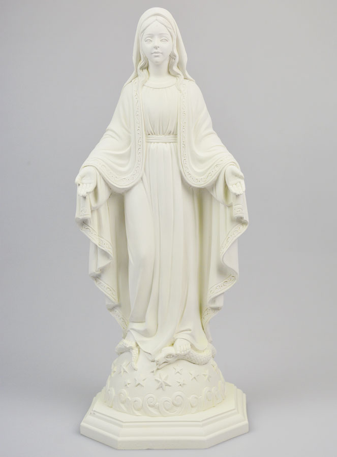 Statua Vergine Miracolosa in Resina Fosforescente - 30 cm (pic 1)