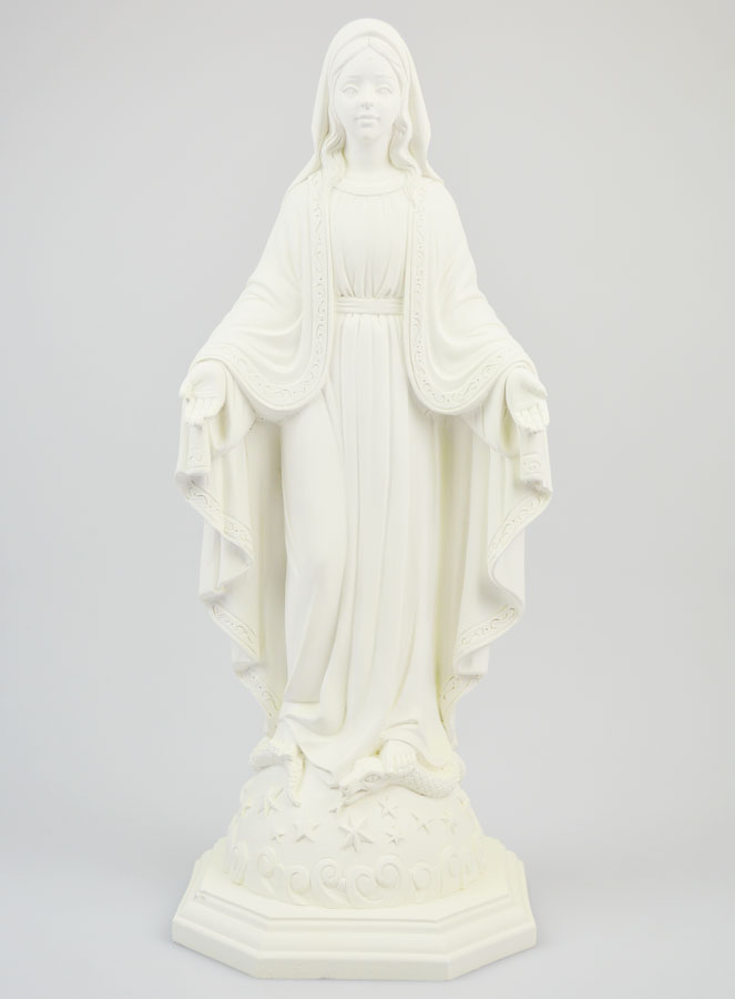Statua Madonna Miracolosa in Resina Fosforescente - 30 cm (pic 1)