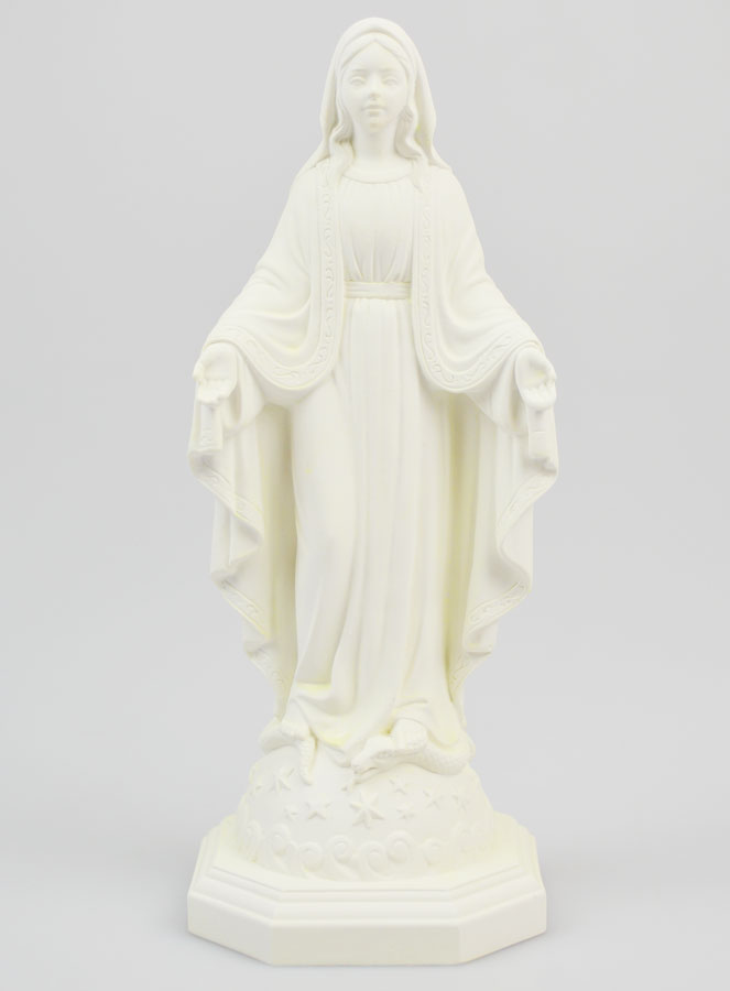 Statua Vergine Miracolosa in Resina Fosforescente - 20 cm (pic 1)