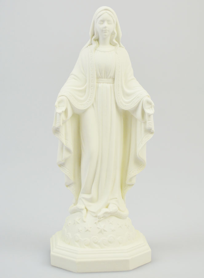 Statua Della Vergine Miracolosa Fosforescente - 15cm (pic 1)