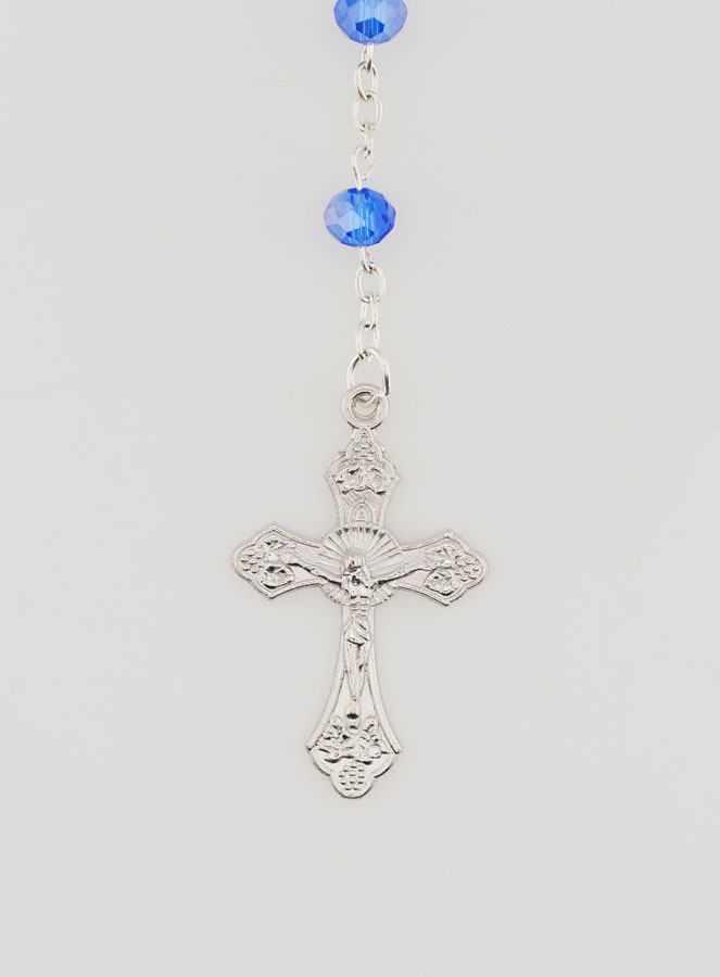 Rosario con Medaglia Miracolosa Apribile - Blu (pic 3)