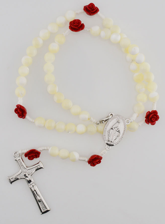 Rosario Collana con Medaglia Miracolosa in Madreperla (pic 1)