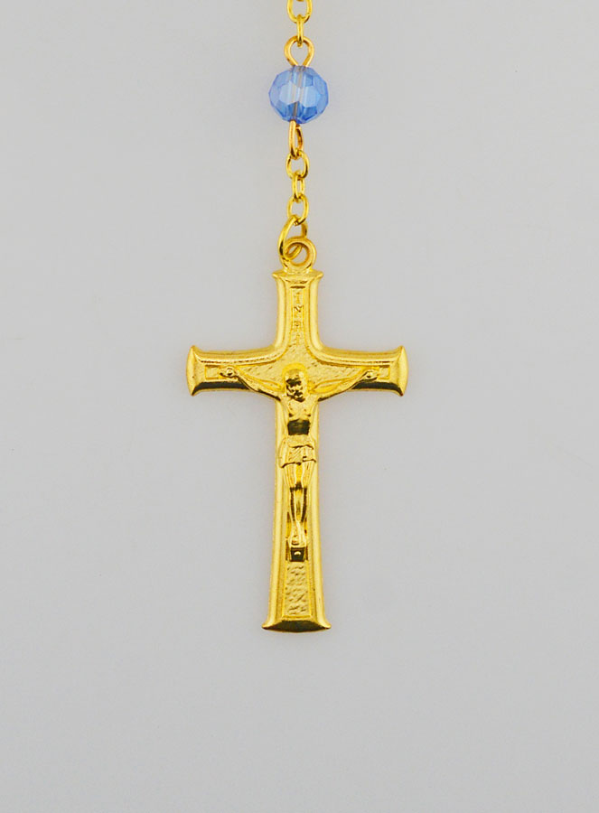 Rosario in Cristallo Blu & Medaglia Miracolosa (pic 3)