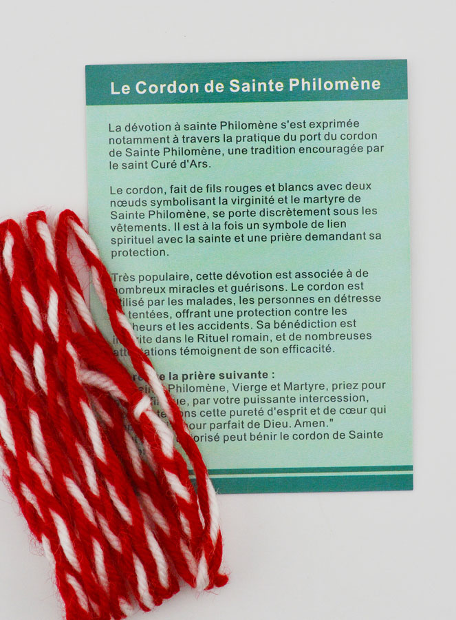 Cordone di Santa Filomena con Preghiera (pic 3)