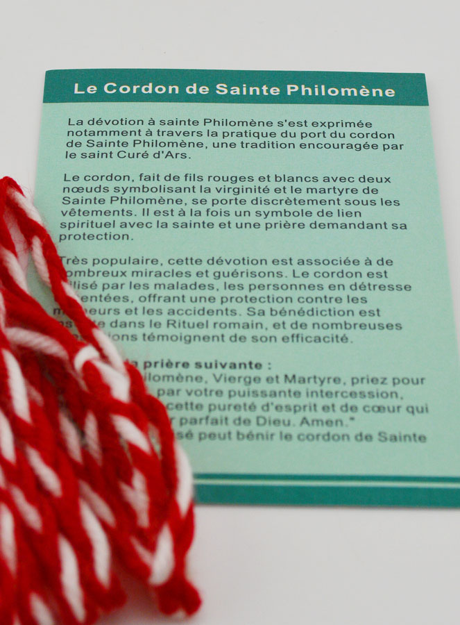 Cordone di Santa Filomena con Preghiera (pic 4)