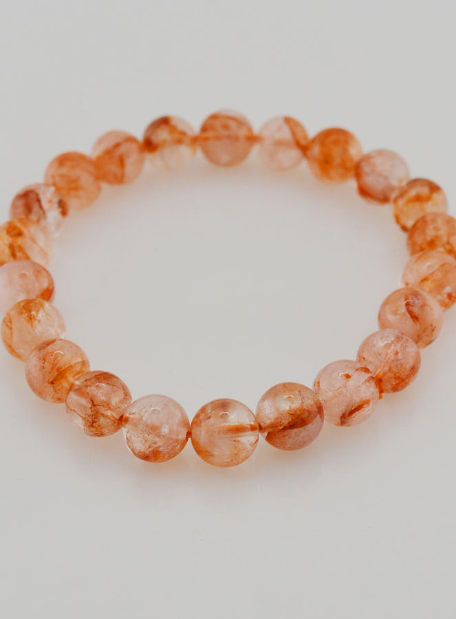 Bracciale in Pietra Naturale Quarzo Ematoide A - 8 mm (pic 2)