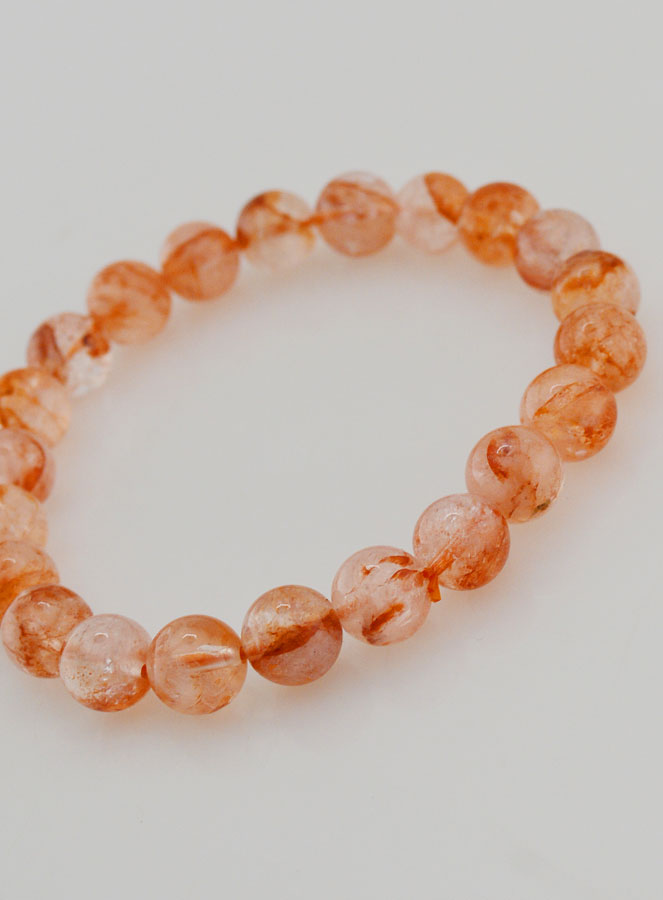 Bracciale in Pietra Naturale Quarzo Ematoide A - 8 mm (pic 4)