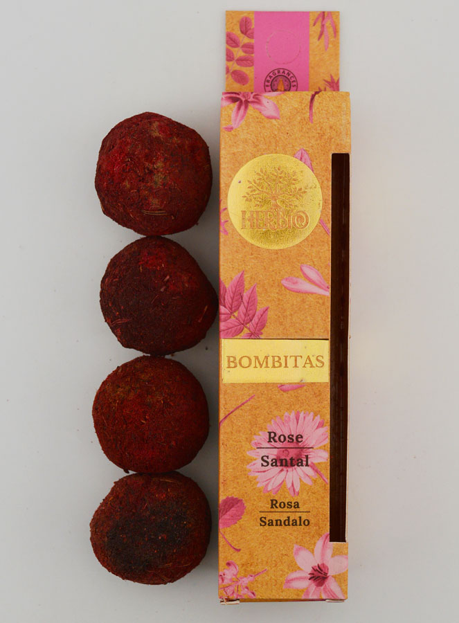Incenso Bombe di Fumigazione - Rosa & Sandalo (pic 1)