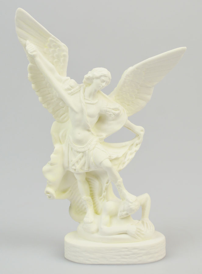 Statua di San Michele in Resina Fosforescente - 12cm (pic 1)