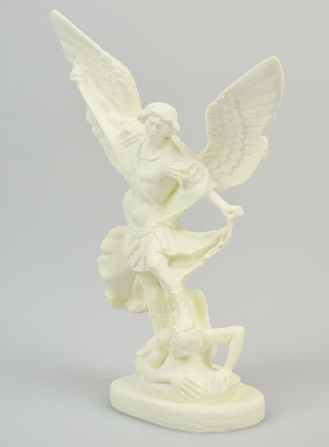 Statua di San Michele in Resina Fosforescente - 15 cm (pic 2)