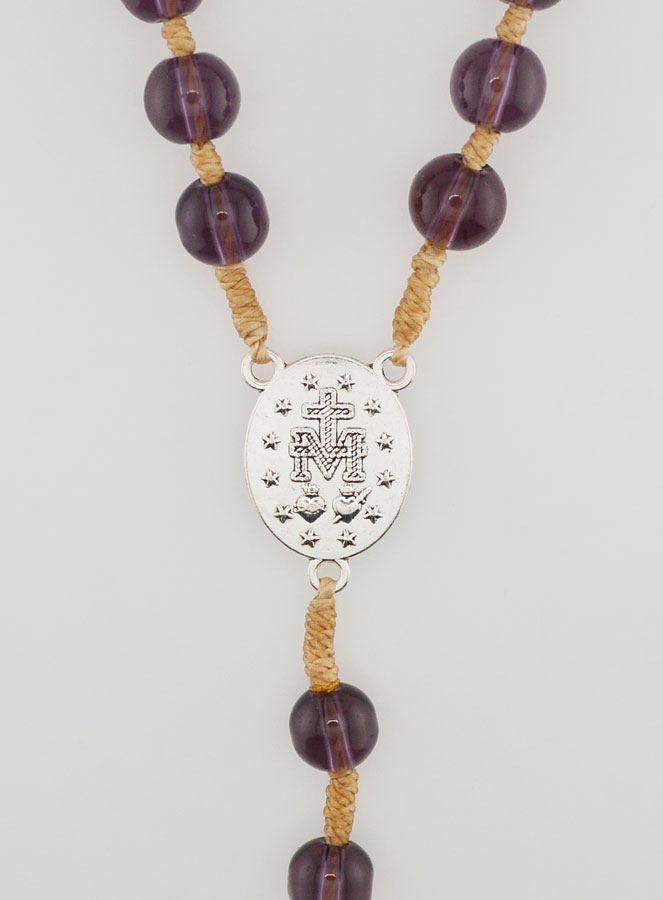 Rosario Medaglia Miracolosa - Cristallo Ametista (pic 4)