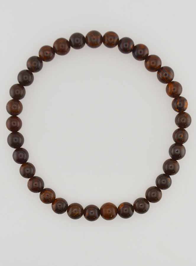 Bracciale in Pietra Naturale di Opale Boulder - 6mm (pic 1)