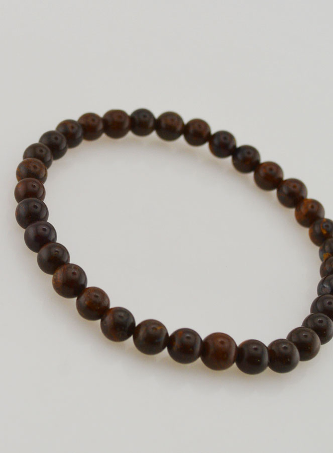 Bracciale in Pietra Naturale di Opale Boulder - 6mm (pic 3)