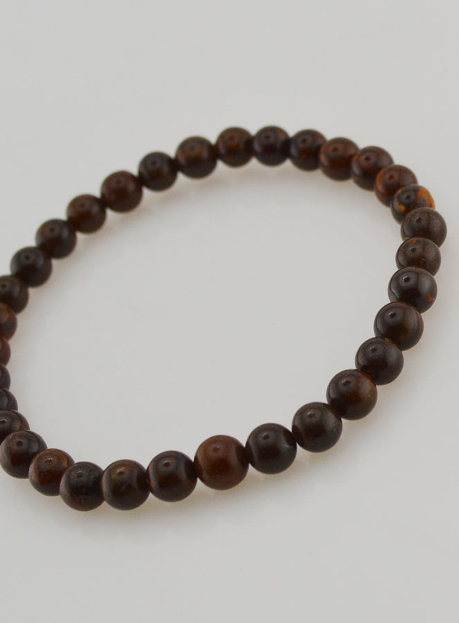 Bracciale in Pietra Naturale di Opale Boulder - 6mm (pic 4)