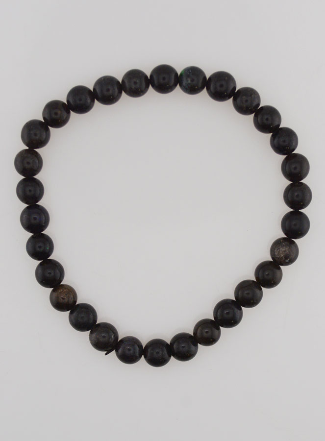 Bracciale in Pietra Naturale di Opale Nero 6mm (pic 1)