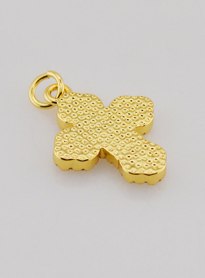 Ciondolo Croce Ortodossa Strass & Nacre - 17mm (pic 4)