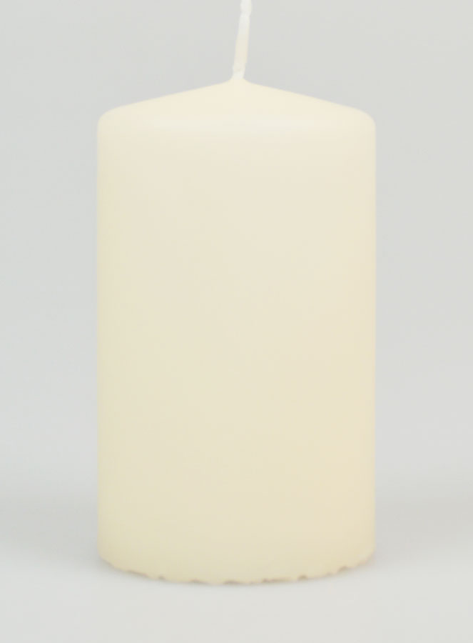 Candela da Tavola Decorativa 10 x 6cm - Avorio (pic 1)