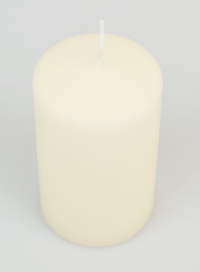 Candela da Tavola Decorativa 10 x 6cm - Avorio (pic 2)